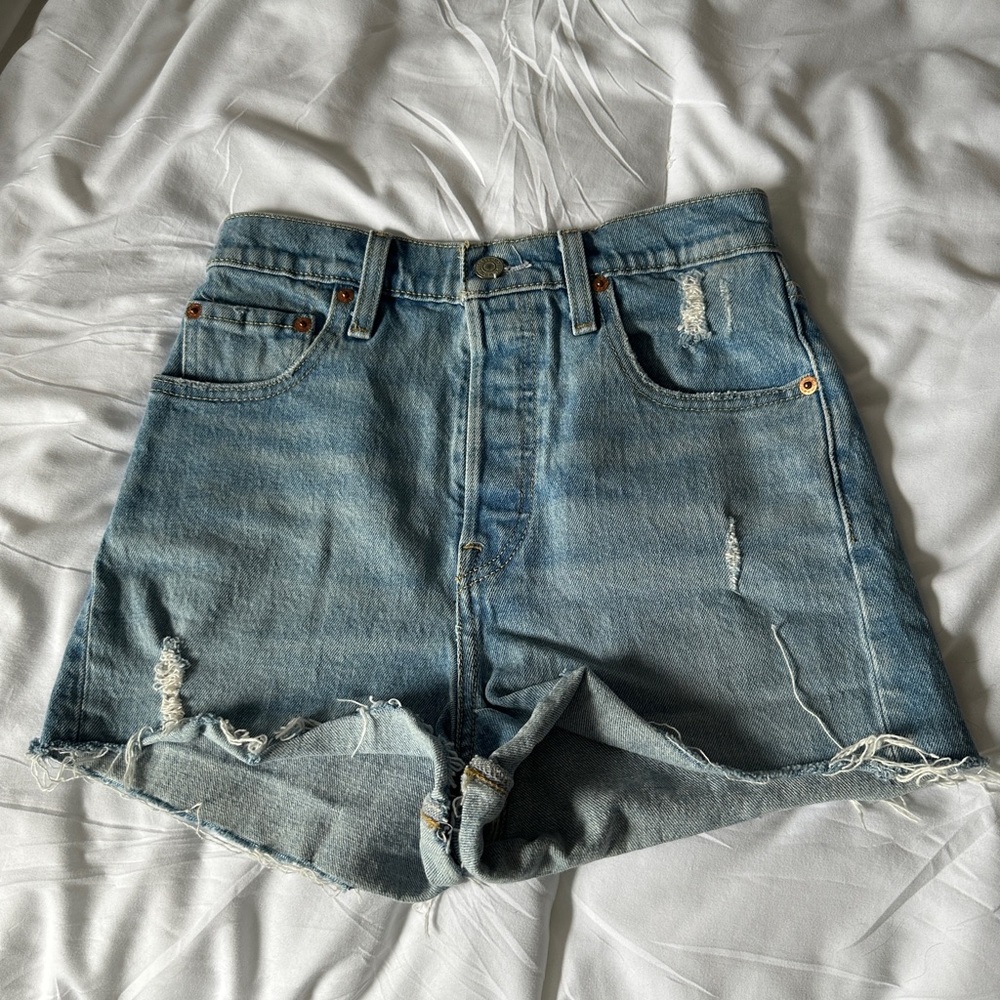Levi’s High Waisted Denim Shorts